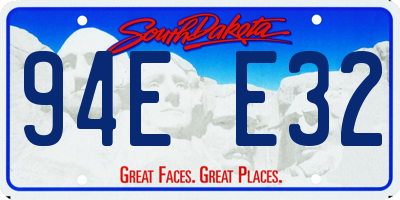 SD license plate 94EE32