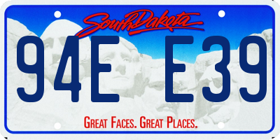 SD license plate 94EE39