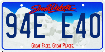 SD license plate 94EE40