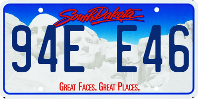 SD license plate 94EE46