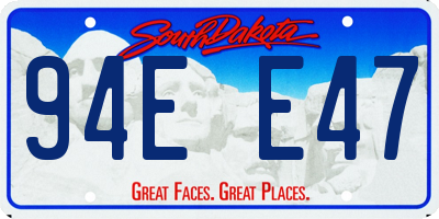 SD license plate 94EE47