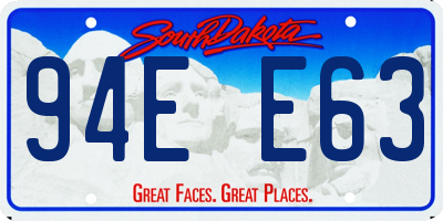 SD license plate 94EE63