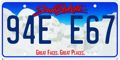 SD license plate 94EE67
