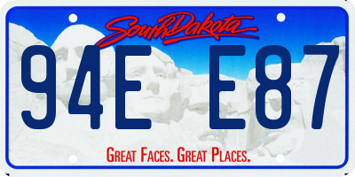 SD license plate 94EE87