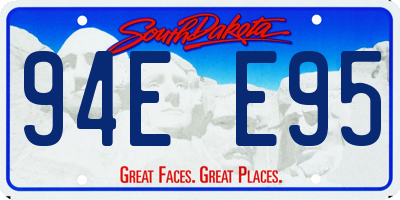SD license plate 94EE95