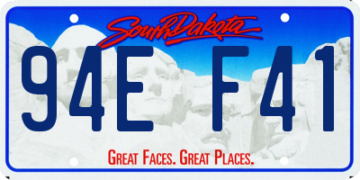 SD license plate 94EF41