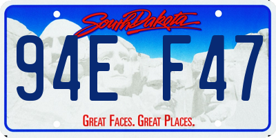 SD license plate 94EF47