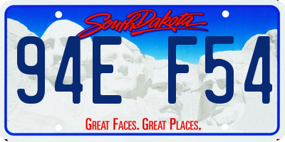 SD license plate 94EF54