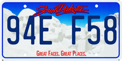 SD license plate 94EF58