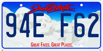 SD license plate 94EF62