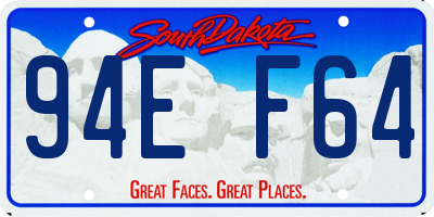 SD license plate 94EF64