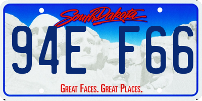 SD license plate 94EF66