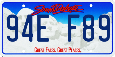 SD license plate 94EF89