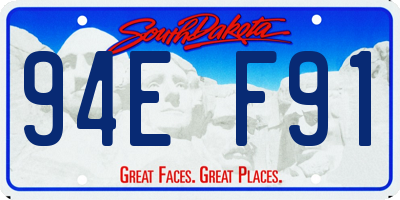 SD license plate 94EF91