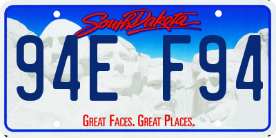 SD license plate 94EF94