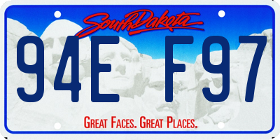 SD license plate 94EF97