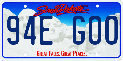 SD license plate 94EG00