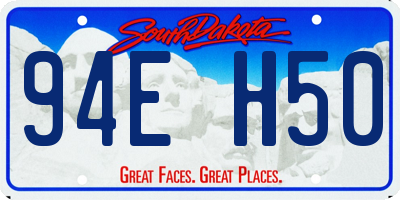 SD license plate 94EH50