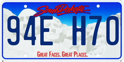 SD license plate 94EH70