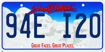 SD license plate 94EI20