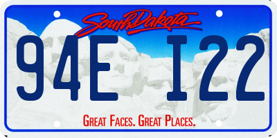 SD license plate 94EI22