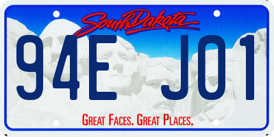 SD license plate 94EJ01