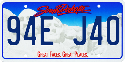 SD license plate 94EJ40