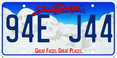 SD license plate 94EJ44