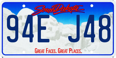 SD license plate 94EJ48