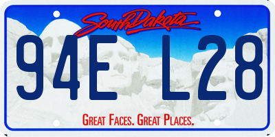 SD license plate 94EL28