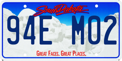 SD license plate 94EM02