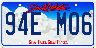 SD license plate 94EM06