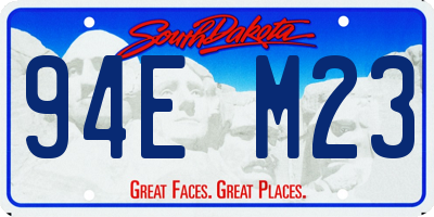 SD license plate 94EM23