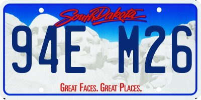 SD license plate 94EM26