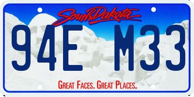 SD license plate 94EM33