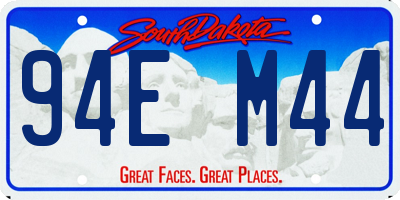 SD license plate 94EM44