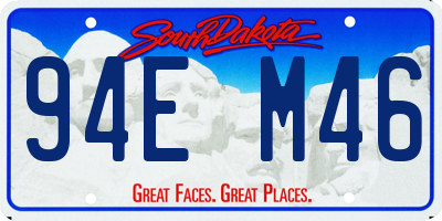 SD license plate 94EM46
