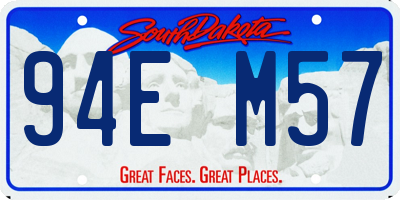 SD license plate 94EM57