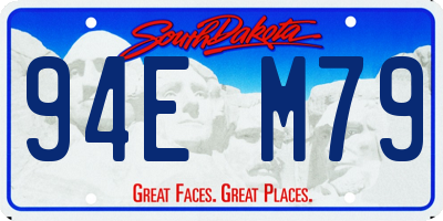 SD license plate 94EM79