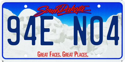 SD license plate 94EN04