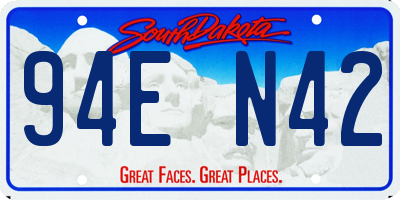 SD license plate 94EN42