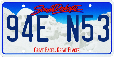 SD license plate 94EN53