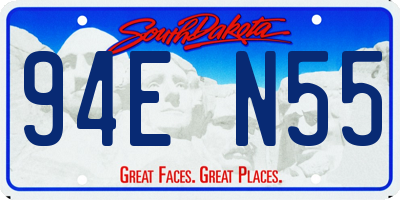 SD license plate 94EN55