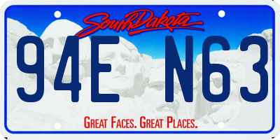 SD license plate 94EN63