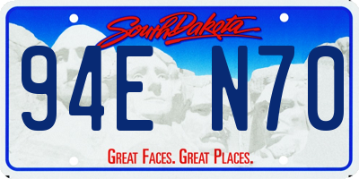 SD license plate 94EN70