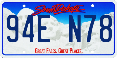 SD license plate 94EN78