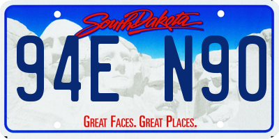 SD license plate 94EN90