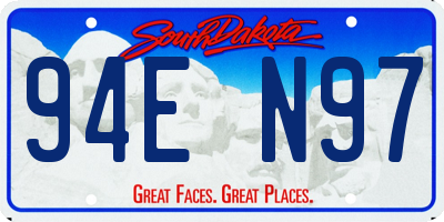 SD license plate 94EN97