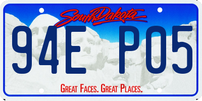 SD license plate 94EP05