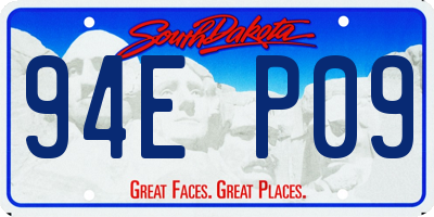 SD license plate 94EP09
